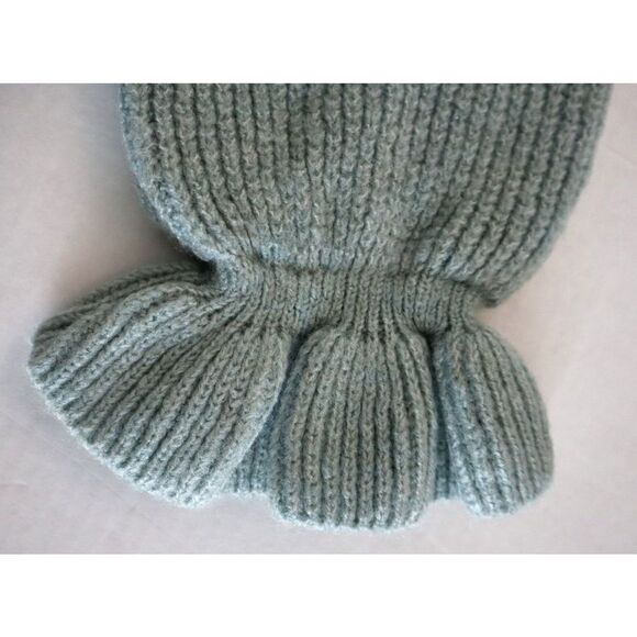 Topshop 23E41TBLE Women's Sz 8-10 Blue Frill Knitted Pullover Sweater - Picture 6 of 10